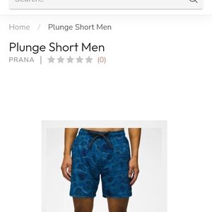 Prana Blue Athletic Shorts